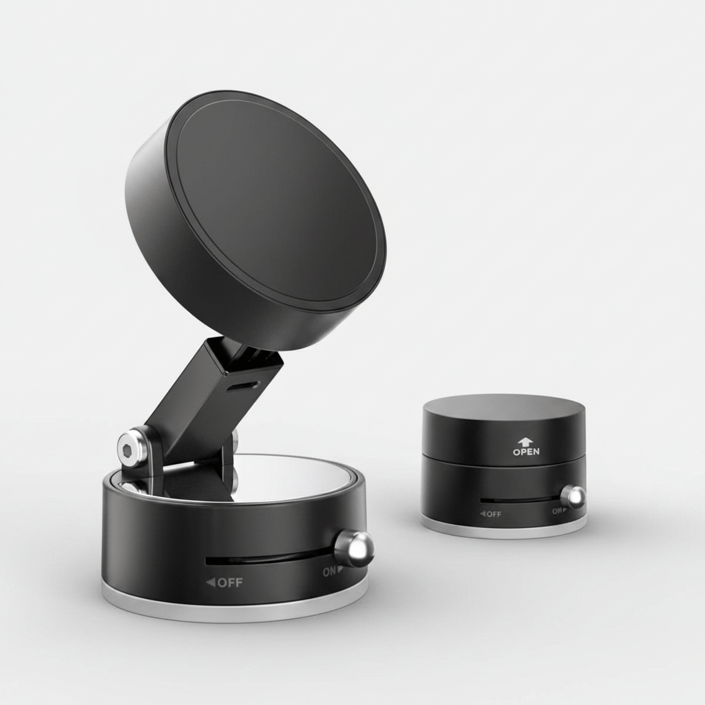 Foldable Vacuum Magnetic Car Phone Holder