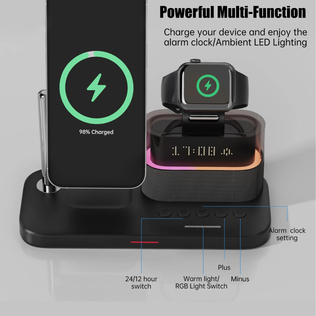 Charging Station with clock detail
