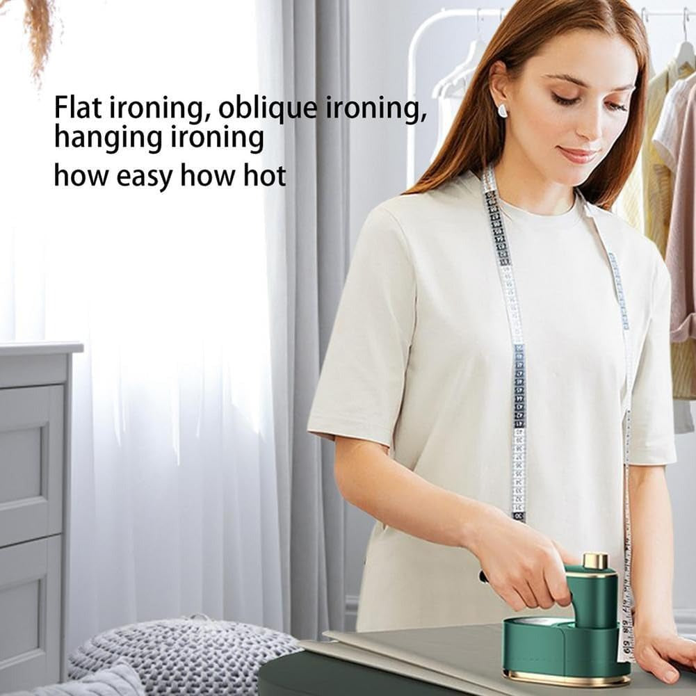 Mini Steam Iron in use