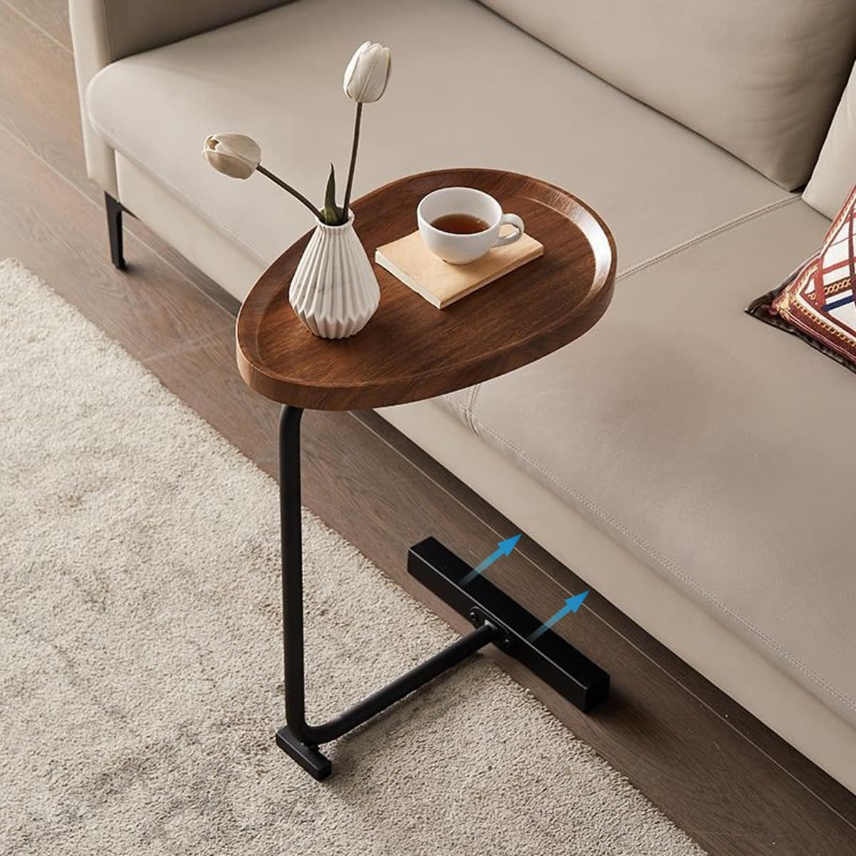Wooden Coffee Table side view