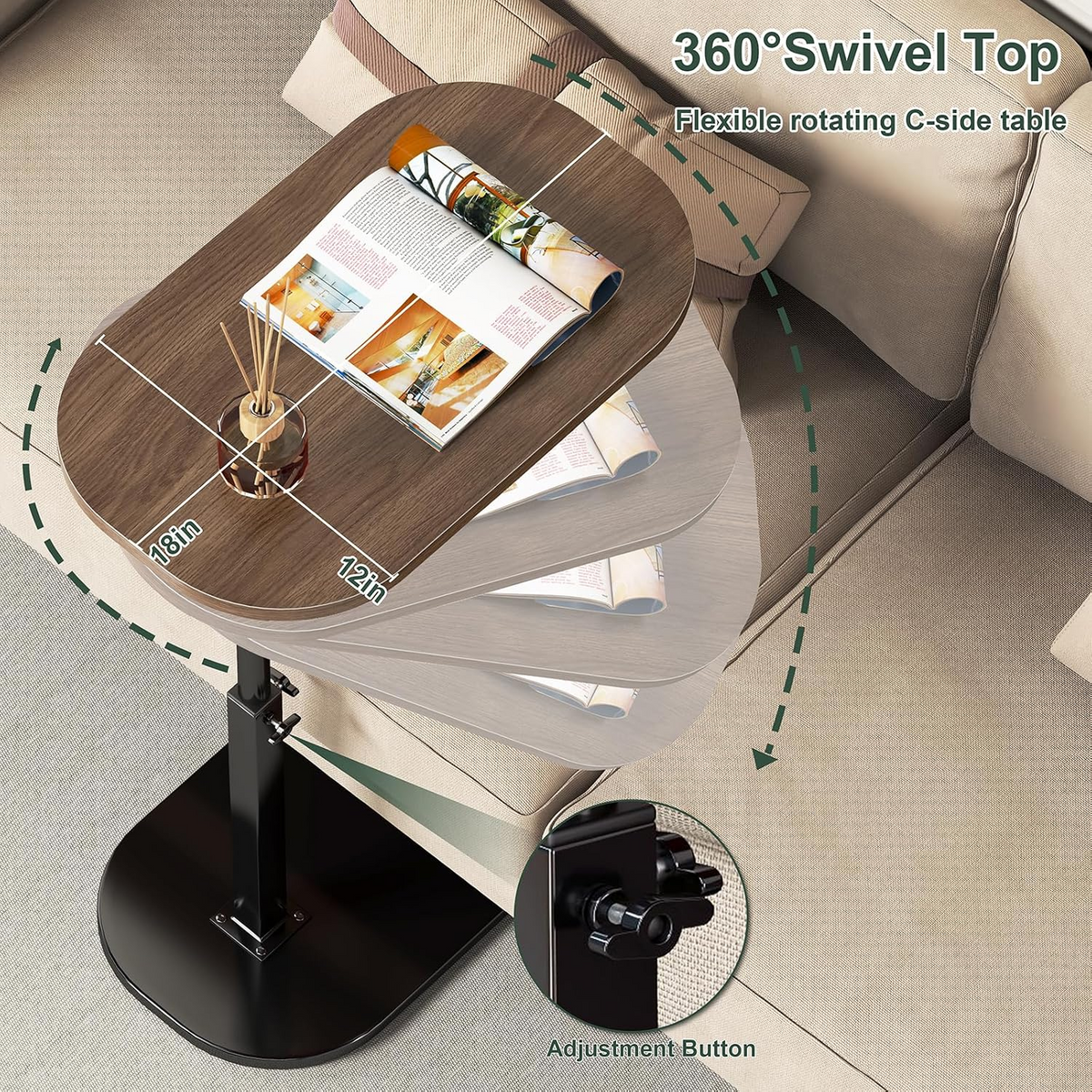 2-in-1 Coffee & Laptop Table
