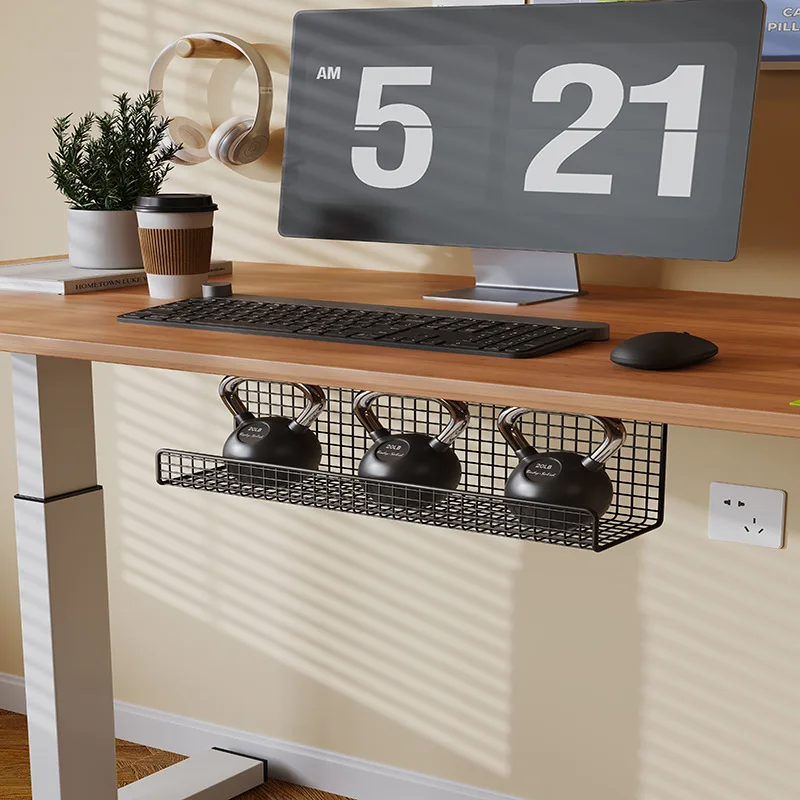 Under-desk Cable Management Cable Tray Punching Free Power Cable Trough Finishing Box Wire Socket Storage Wiring Organizer - Image 3