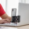 Adjustable Clip-On Laptop Side Phone Holder โ Universal Mobile Bracket